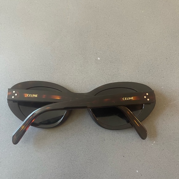 Celine Cat Eye Sunglasses in Acetate Dark Havana - Picture 3 of 5